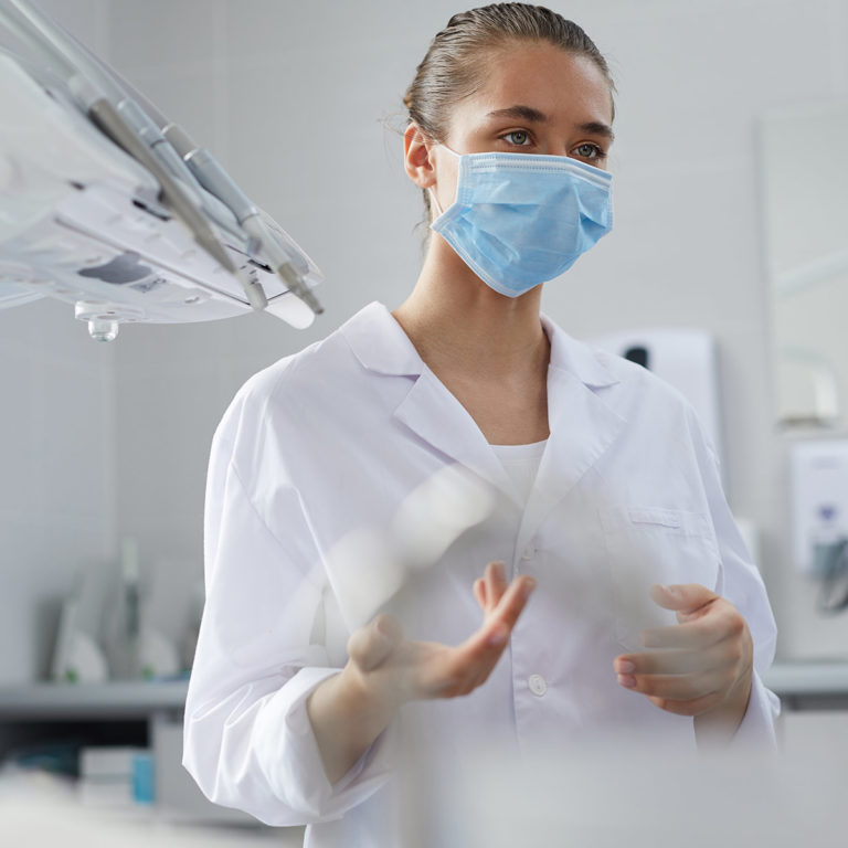 dentist with mask