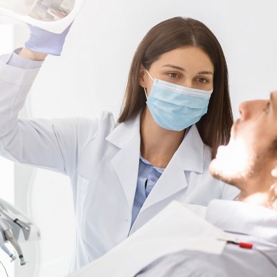 emergency dentist with patient in Slave Lake